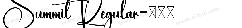 Summit Regular字体转换